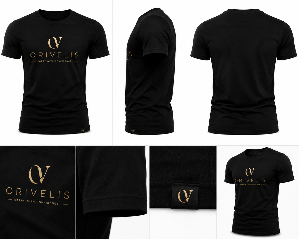 ORIVELIS™ Signature Luxury T-Shirt – Premium Slim Fit Cotton Tee for Men | Minimalist Designer Fashion